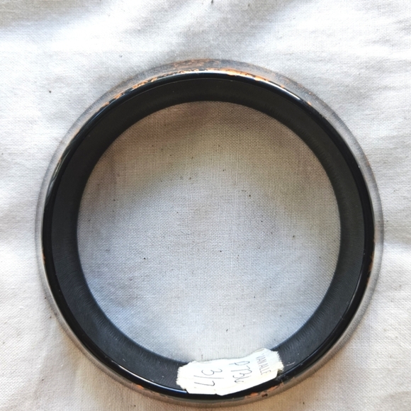 Pair VTG bangle bracelets speckled metallic by Van Allen - Picture 6 of 11